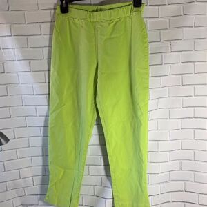 Ciara SunWoo Skinny Chartreuse Capri Pants Size XS